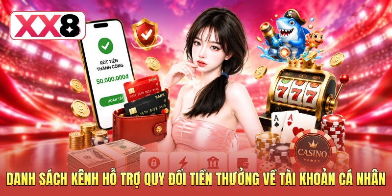 Danh sách các kênh hỗ trợ quy đổi tiền thưởng về tài khoản cá nhân